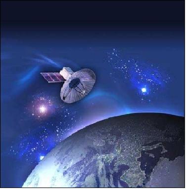 Figure 12: Artist's rendition of the TecSAR spacecraft in Earth orbit (image credit: IAI)