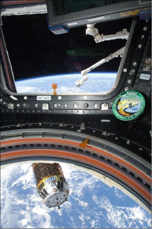 Figure 10: Canadarm2 makes some moves towards Japan’s robotic H-II Transfer Vehicle (HTV-3) during Expedition 32 (image credit: NASA)