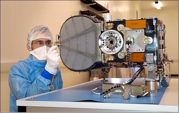 Figure 10: Photo of the RALCam-1 imager installed on TopSat (image credit: RAL)