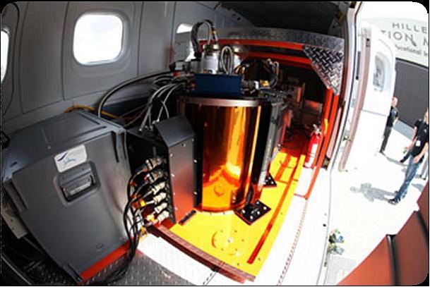 Figure 4: Photo of the AToMS sensor package installed inside CAO (image credit: Carnegie Institution)