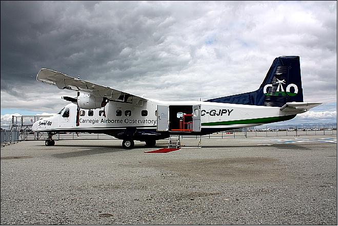 Figure 1: Photo of the Dornier 228 aircraft (image credit: Carnegie Institution)