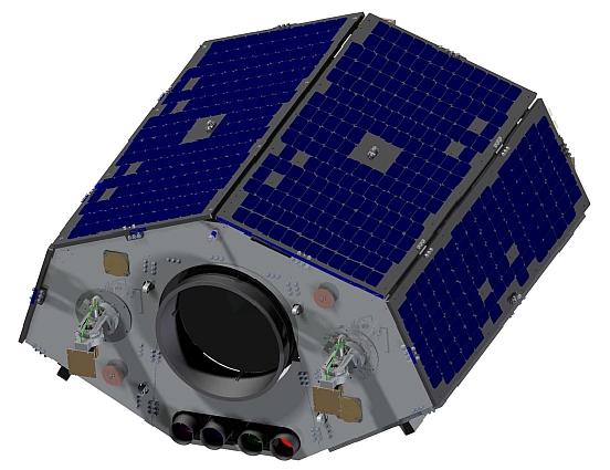 Figure 2: Illustration of the NigeriaSat-2 minisatellite (image credit: SSTL)