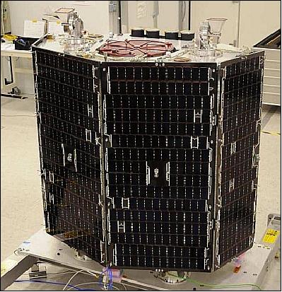 Figure 14: Photo of the fully assembled NigeriaSat-2 flight model (image credit: SSTL, Ref. 15)