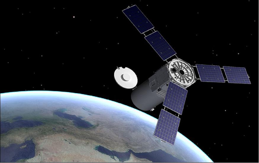 Figure 1: Artist's rendition of the ORS-1 spacecraft in orbit (image credit: ORSO)