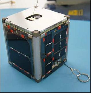 Figure 1: Photo of the ZACUBE-1 CubeSat (image credit: CPUT)