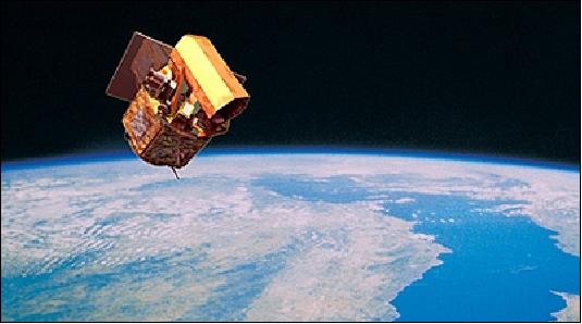Figure 1: Artist's view of the FormoSat-2 spacecraft in orbit (image credit: NSPO) 1)