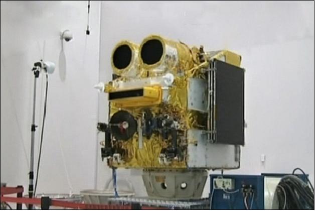 Figure 3: Photo of the Gaofen-1 spacecraft during AIT (image credit: CAST, DFH)