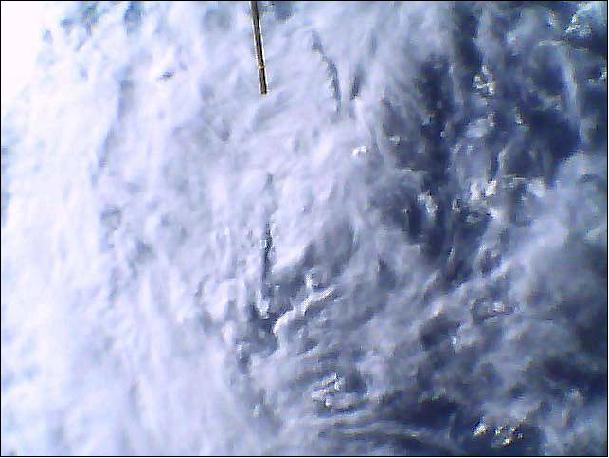 Figure 3: Photo of heavy cloud coverage taken by Block 1 via a script of a selected location (image credit: LANL)