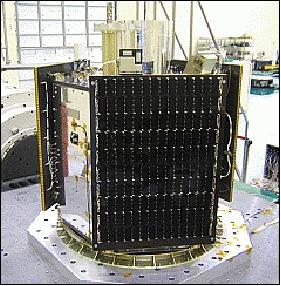 Figure 7: Photo of the RazakSat flight model under vibration test (image credit: SI, ASTB)
