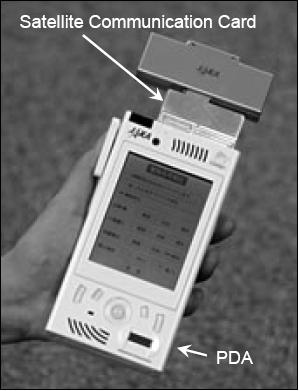 Figure 16: Photo of the handheld terminal (image credit: JAXA)