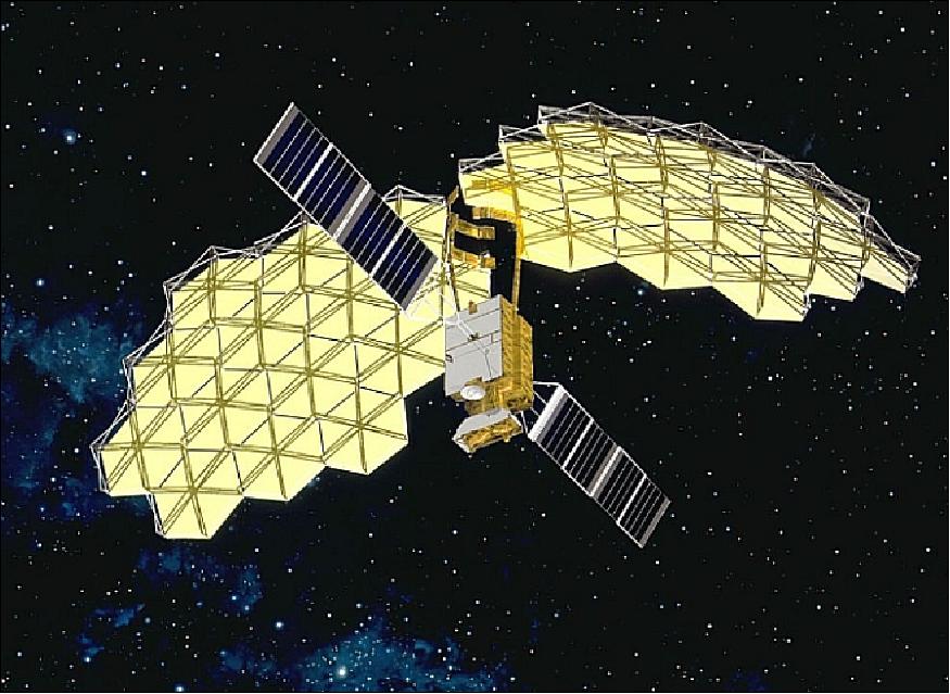 Figure 11: Alternate illustration of the deployed spacecraft (image credit: JAXA)