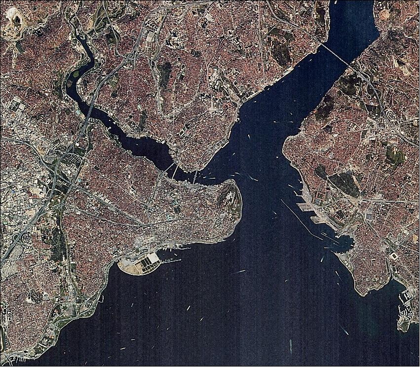Figure 8: Rasat image of Istanbul, acquired on March 14, 2014 (image credit: TUBITAK-UZAY) 23)
