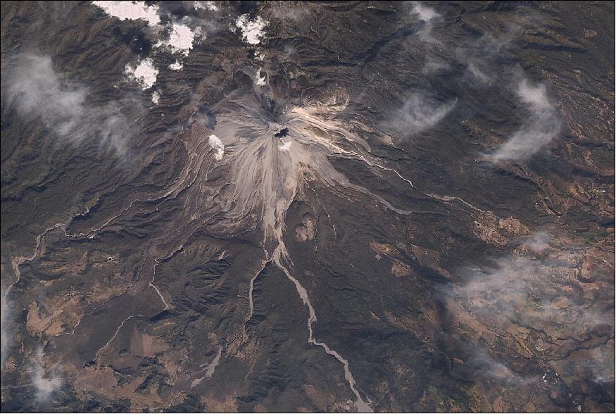 Figure 6: On January 11, 2017, RASAT acquired this image of the active Colima volcano in Mexico (image credit: TUBITAK-UZAY)