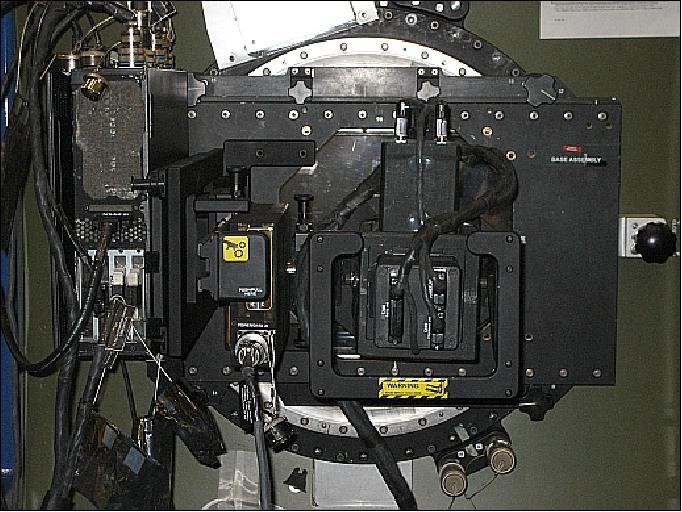 Figure 12: ISSAC (former AgCam) hardware integrated on the window in the Destiny Lab mock up at JSC (Johnson Space Center), image credit: NASA