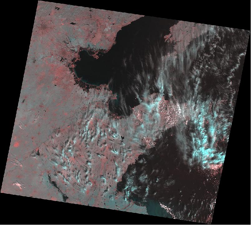 Figure 3: Sample image of the IRMSS instrument on HJ-1B with a resolution of 150 m (image credit: CRESDA) 14)