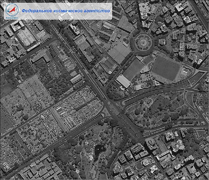 Figure 6: Geoton panchromatic image of Alexandria, Egypt observed on August 9, 2013 (image credit: NTs OMZ)