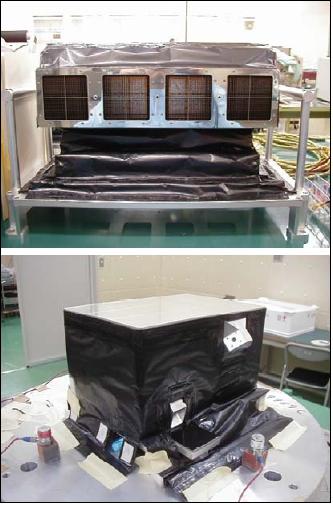 Figure 20: Photos of the XRF-A (upper) and SOL-BC (lower) instruments (image credit: JAXA)