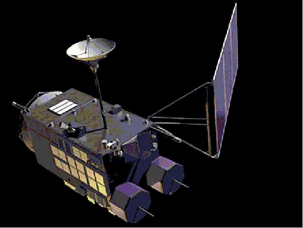 Figure 4: Artist's view of the deployed SELENE spacecraft (image credit: JAXA)