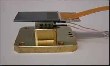 Figure 21: Photo of the theromoelectric cooler and CCD assembly (image credit: AstroSat collaboration)