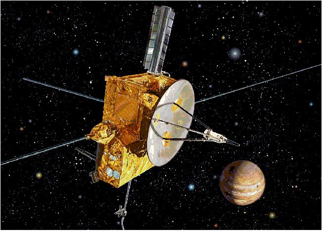 Figure 7: Artist's view of the Ulysses spacecraft on its way to Jupiter (image credit: ESA, JPL)