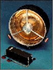Figure 16: Photo of the DUST sensor and the electronics box (image credit: MPIK)