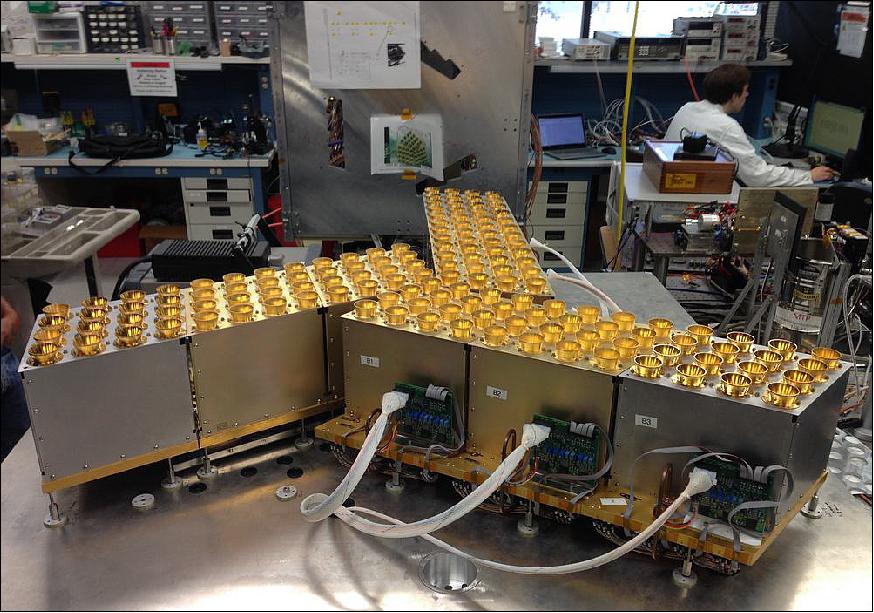 Figure 10: The GeoSTAR-III instrument comprising 144 receivers operating at 180 GHz with a CMOS-based correlator subsystem (image credit: NASA/JPL)