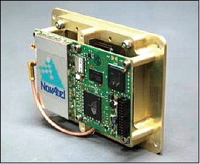 Figure 17: Photo of the CTECS sensor (the antenna is mounted in the bracket facing into the page), image credit: The Aerospace Corporation