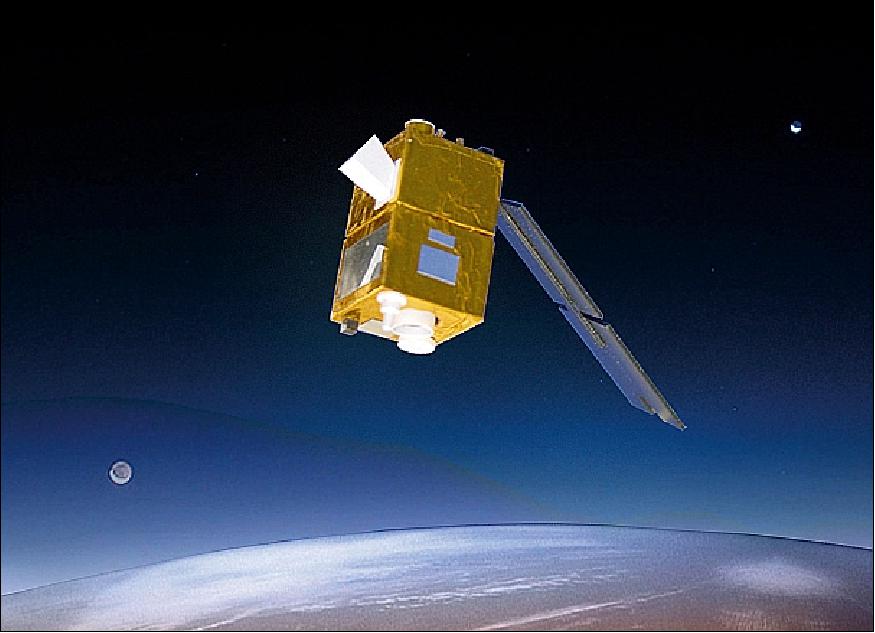Figure 1: Artist's rendition of the AlSat-2 spacecraft (image credit: EADS Astrium SAS)