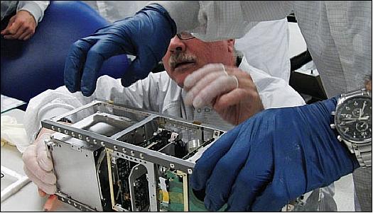 Figure 7: The 3U CubeSat contains the LLNL developed STARE optical payload (image credit: LLNL, Ref. 3)