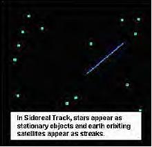Figure 5: Schematic view of a sidereal track (image credit: NPS)