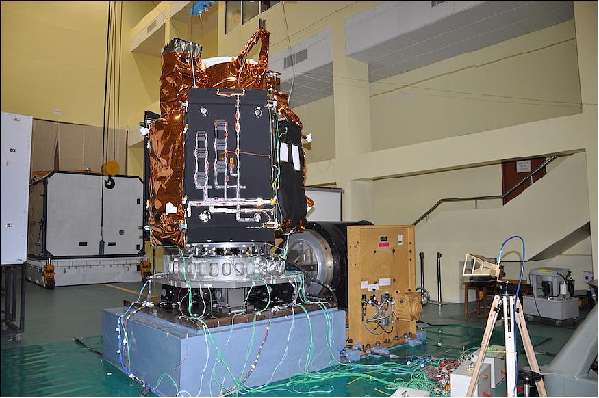 Figure 1: Photo of the CartoSat-2E spacecraft (image credit: ISRO)