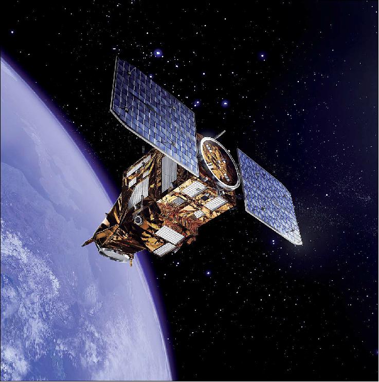 Figure 3: Illustration of the Göktürk-1 spacecraft in orbit (image credit: Telespazio)