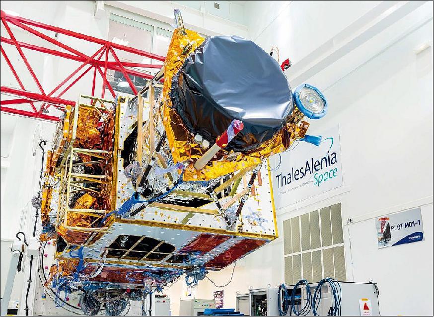 Figure 2: Photo of the the Göktürk-1 spacecraft construction at TAS (image credit: Telespazio)