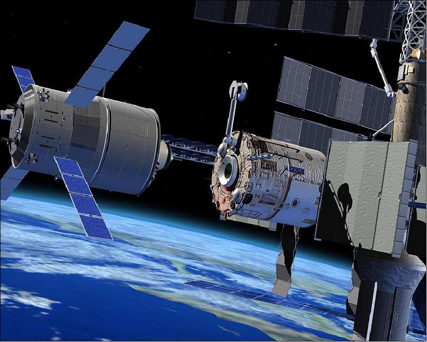 Figure 12: Animation of the ATV-5 undocking from the Zvezda service module (image credit: Airbus DS)