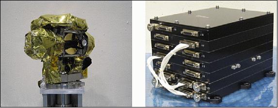 Figure 20: Photos of the PFM of SOTO-OPT (left) and SOTA-CONT (image credit: NICT)