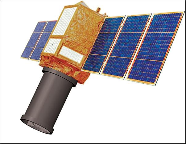 Figure 2: Illustration of the OptSat spacecraft (image credit: IAI)
