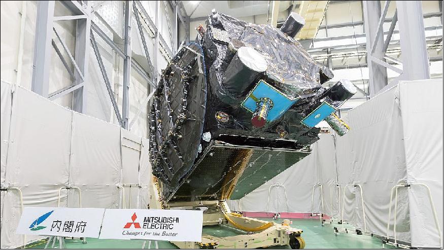 Figure 14: Photo of the QZS-3 satellite (image credit: Mitsubishi Electric Corporation)