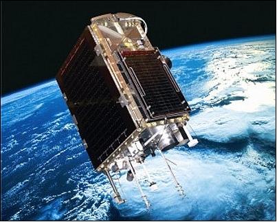 Figure 1: Artist's view of SumbandilaSat on orbit (image credit: SunSpace)