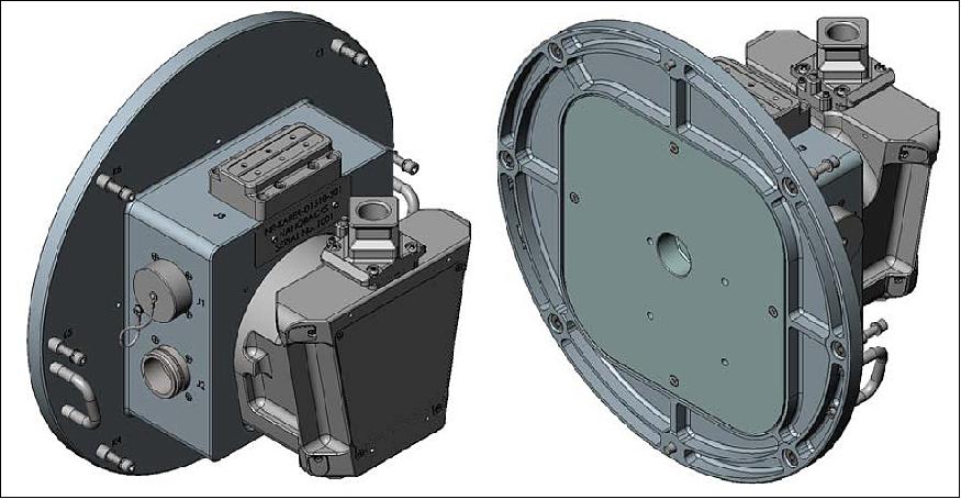 Figure 2: Two perspective views of the NanoRacks Kaber Deployer (image credit: NanoRacks)