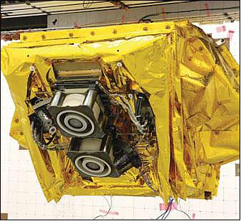 Figure 1: Electric Propulsion Thruster Module Assembly on a Eurostar E3000 satellite (image credit: Airbus DS)