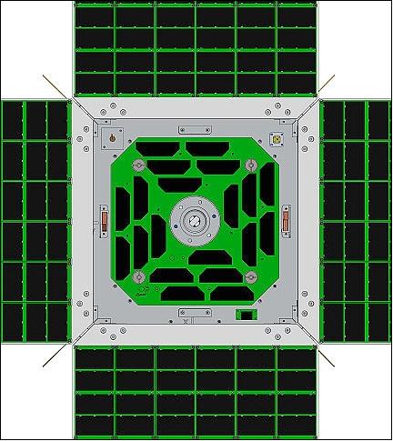 Figure 2: UniSat-5 with Alta’s solar panel (image credit: Alta Spa)