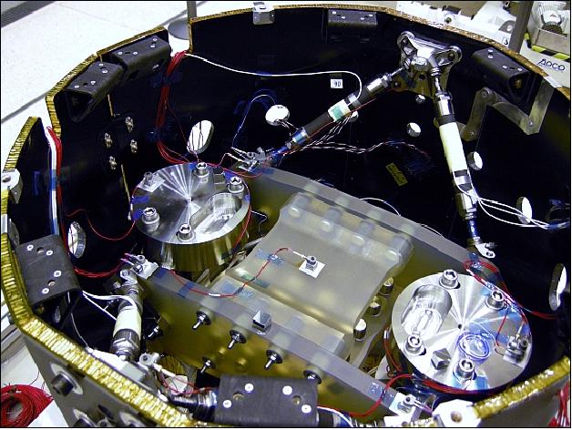 Figure 33: Photo of the LPT during the acoustic tests at ESTEC in September 2008 (image credit: ESA)
