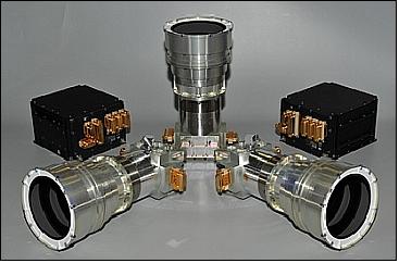 Figure 4: Photo of the Hydra multiple head star tracker based on APS (CMOS) detector technology (image credit: EADS Sodern)