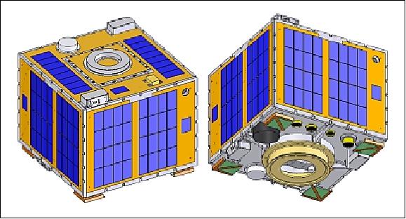 Figure 1: Two views of the Rising-2 microsatellite (image credit: Rising-2 partners)