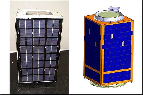 Figure 11: Photo of the prototype model (left) and of the flight model (right), image credit: BUAA