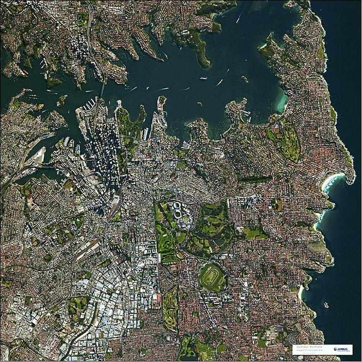 Figure 20: SPOT-7 image of Sydney, Australia acquired on July 3, 2014 (image credit: Airbus Defence and Space)