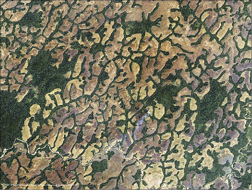 Figure 17: SPOT-6 satellite image, of Ngambè Tikar, Cameroon (image credit: Airbus DS)