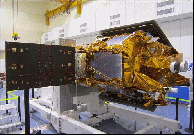Figure 9: The SPOT-7 integration of solar panels is complete as of March 2014 (image credit: Airbus Defence and Space)