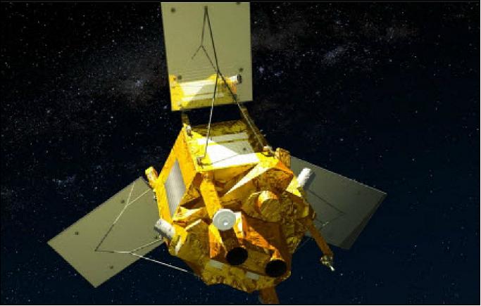 Figure 7: Illustration of the deployed SPOT-6 spacecraft (image credit: EADS Astrium)