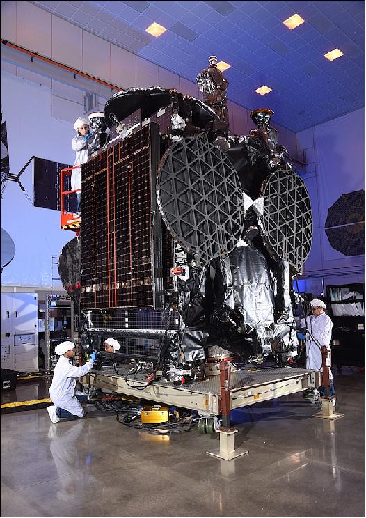 Figure 1: Photo of the GovSat-1 satellite in Orbital ATK's Dulles, Virginia, Satellite Manufacturing Facility (image credit: Orbital ATK)